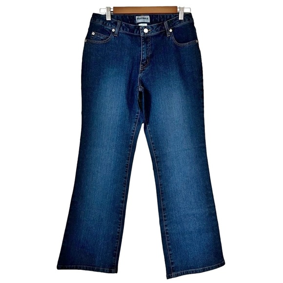 Forenza High Waisted Bootcut Jeans Style 11-9157-6 Women’s SZ 8 in Dark Wash - Picture 1 of 6